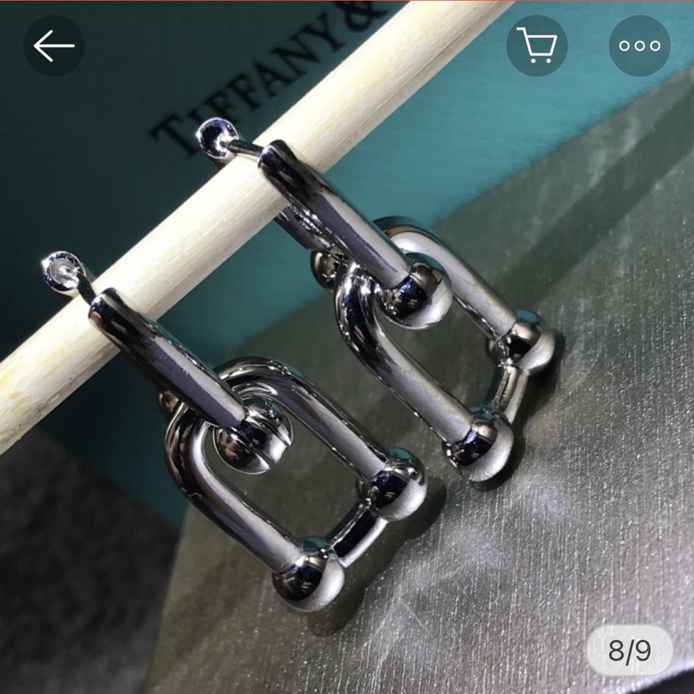 Tiffany and co chain earrings